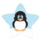 Cute Penguin with Snowflakes Stickers