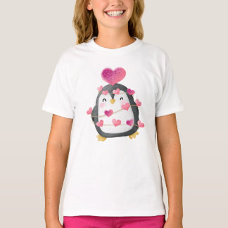 Cute penguin wrapped in love t-shirt