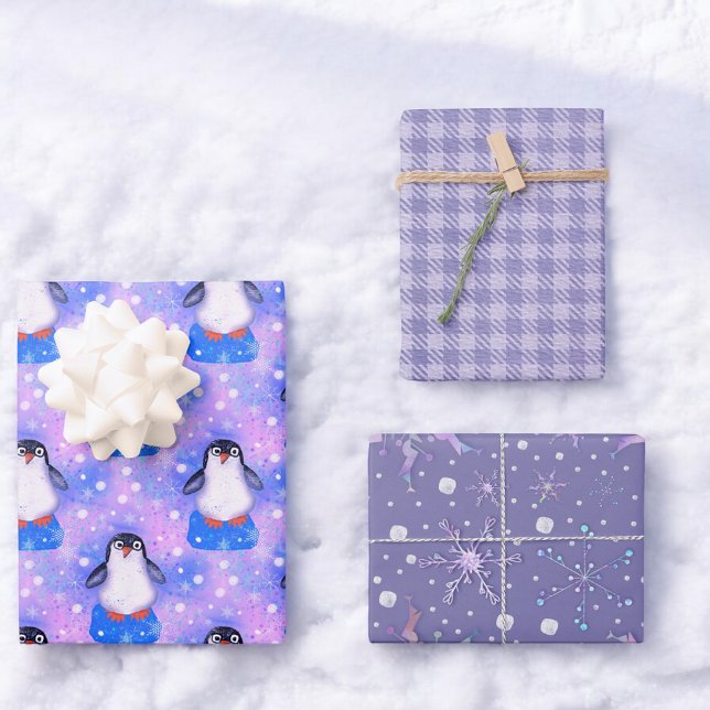 Cute Penguin  Wrapping Paper Sheet (Creator Uploaded)