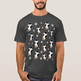 Cute Penguins and Snowflakes T-Shirt