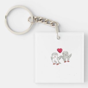 Cute Penguins  Keychain