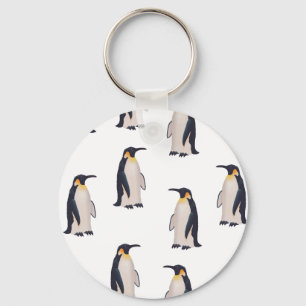 Cute Penguins Pattern Keychain