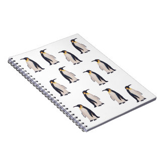 Cute Penguins Pattern Notebook