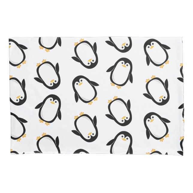Cute Penguins Pattern Pillowcase (Front)