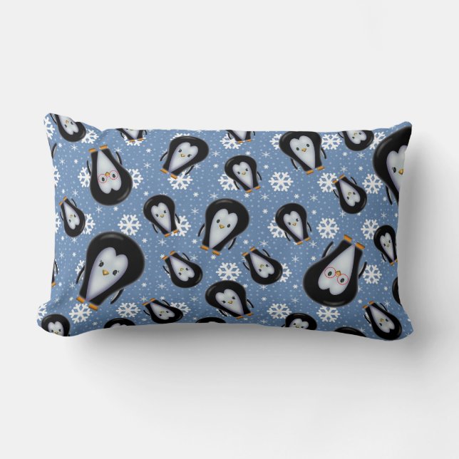 Cute Penguins Pillow (Front)