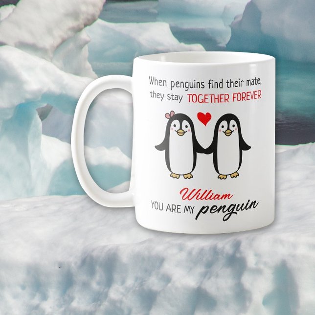 Cute Penguins Together Forever, Valentine´s Day  Coffee Mug (Creator Uploaded)
