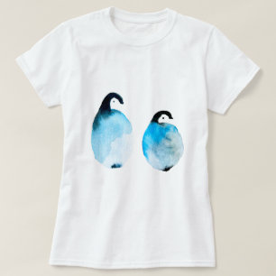 Cute Penguins watercolor T-Shirt