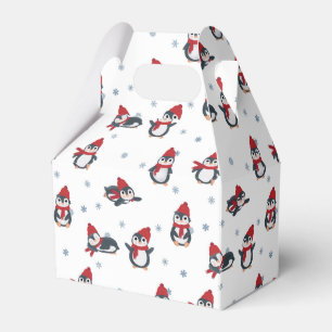 Cute Penguins Winter Birds Arctic Animals Favor Box