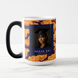 Cute Peonies Flower Wife Graduation Gift Magic Mug