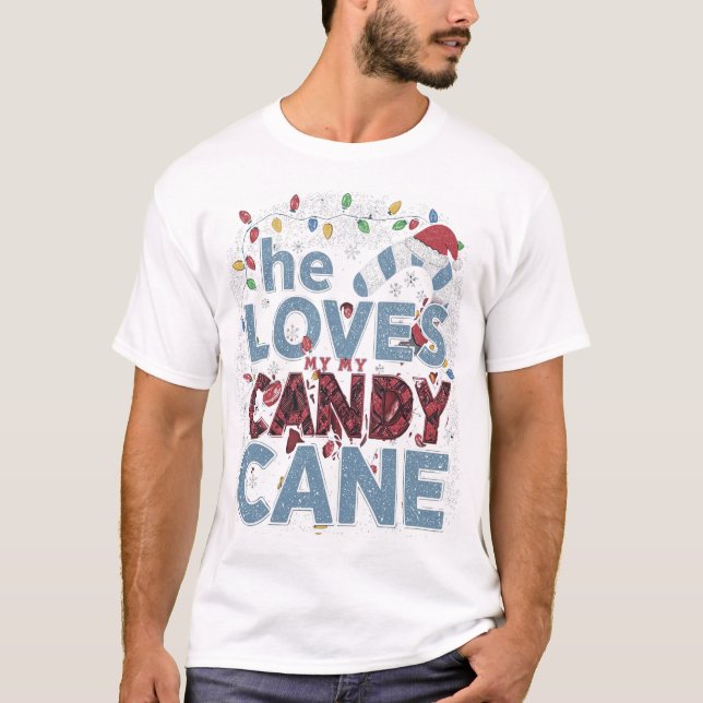 Cute Peppermint Candies Christmas Shirt for Her (Front)