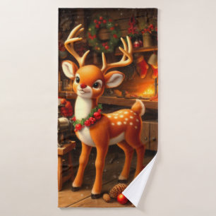 Cute Père Noël et Reindeer