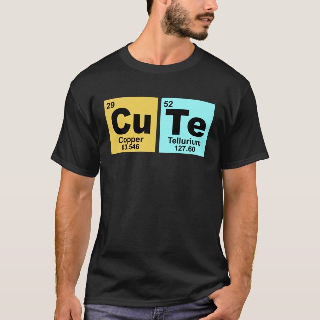 Cute Periodic Table for Chemistry Student T-Shirt (Front)
