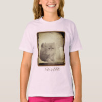 Cute Persian Kitten Vintage Look Personalized