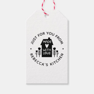 Cute Persoanlized Made With Love Gift Tag