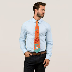 Cute Personalize Pastel Marbel Tie