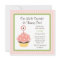 Cute Personalize Pink Cupcake Birthday Invitations