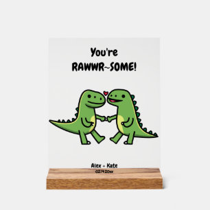 Cute Personalized Anniversary Gift Acrylic Sign