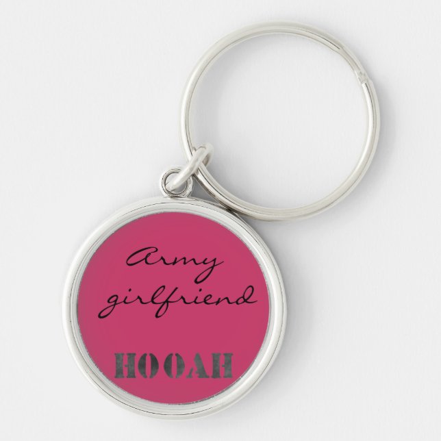 Cute personalized army keychain (Front)