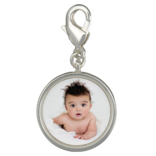Cute Personalized Baby Photo Charm