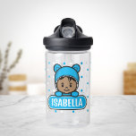 Cute Personalized Baby Water Bottle for Kid<br><div class="desc">This personalized baby bottle is great for baby shower or birthday gift. This illustration's colour can be edited to any colour you like. This original red match the colour of this bottle. But if you prefer different outfit and skin colour you can do so easily.</div>