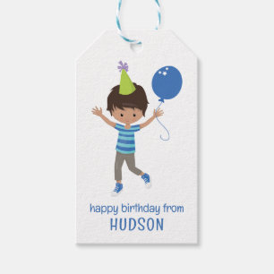 Cute Personalized Birthday Boy Gift Tags