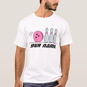 Cute Personalized Bowling Tee Shirt