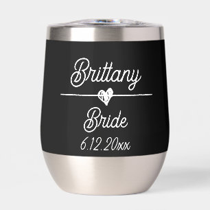 Cute Personalized Bride Black and White