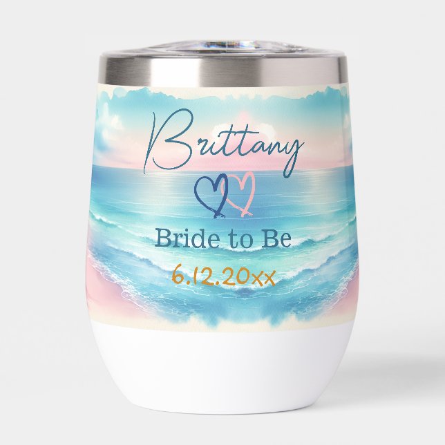 Cute Personalized Bride to be Coastal (Front)