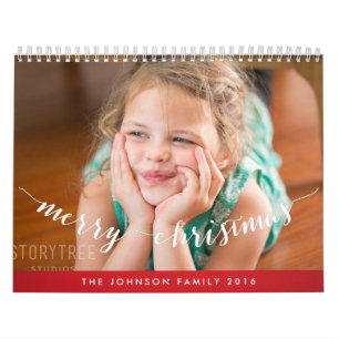 Cute Personalized Calendars 2016 Merry Christmas