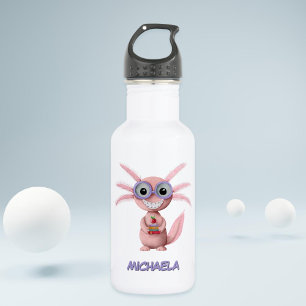 Cute Personalized Cartoon Axolotl  532 Ml Water Bottle