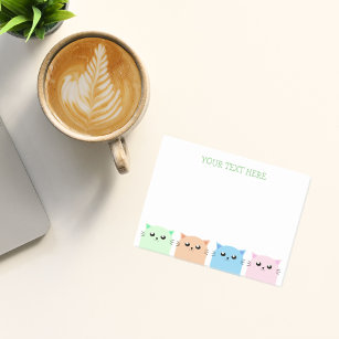 Cute Personalized Cat Lovers Post-it Notes