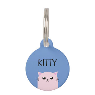 Cute Personalized Cat Pet Tag