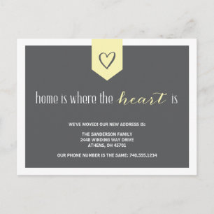 Cute Personalized Change of Address Announcement Postcard