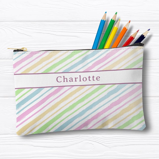 Cute Personalized Colourful Pastel Pencil Case Accessory Pouch (Creator Uploaded)