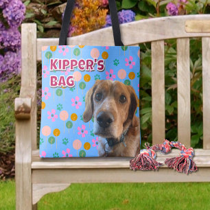 Cute Personalized Dog Owner Gift – New Pet Photo Tote Bag
