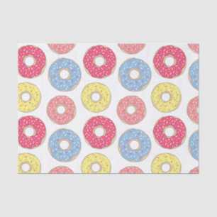 Cute Personalized Doughnut Shop Tissue Paper