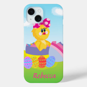 Cute Personalized Easter chic iPhone 15 Case