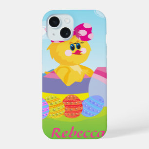 Cute Personalized Easter chic iPhone 15 Case
