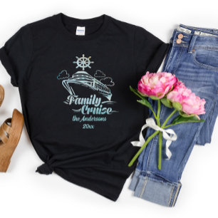 Cute Personalized Family Cruise Ship Family Trip  T-Shirt