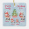 Cute Personalized Family of 4 Reindeer