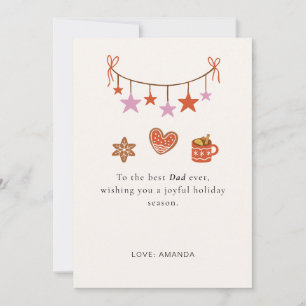 Cute Personalized Father Christmas Card