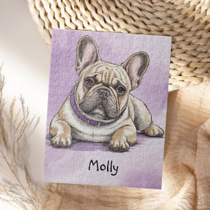 Cute Personalized French Bulldog Jigsaw Puzzle