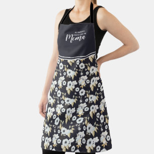 Cute Personalized Grandma Floral Apron