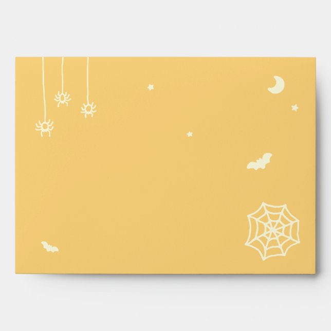 Cute Personalized Halloween Family Address Envelope (Front)