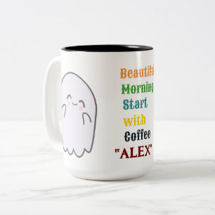 Cute Personalized Halloween Ghost Mug