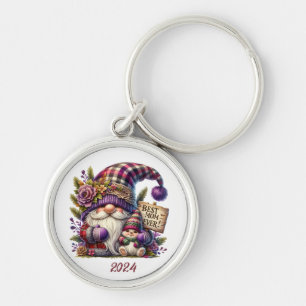 Cute Personalized Happy Mother's Day/ Gnome Keychain