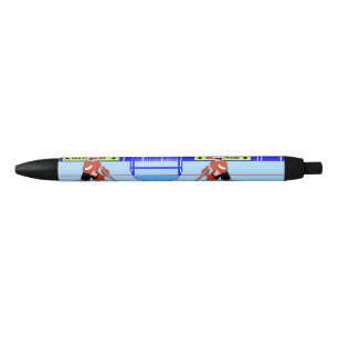 Cute Personalized Ice Hockey star rw Black Ink Pen