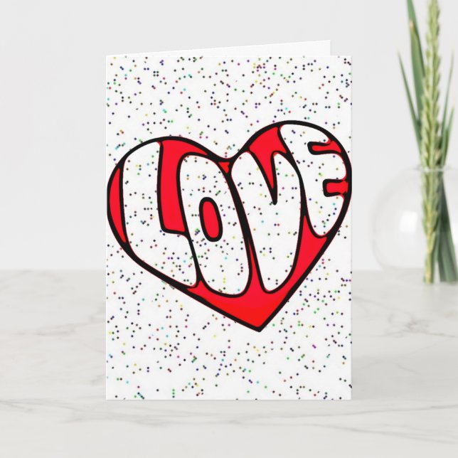 Cute, personalized kids Valentine Holiday Card (Front)