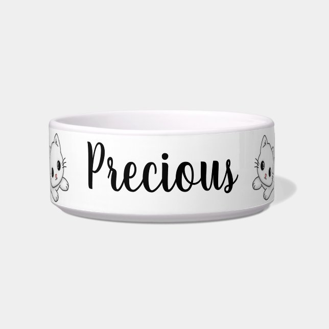 Cute Personalized Kittens Bowl (Front)