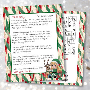 Cute Personalized Letter from Santa Word Search
